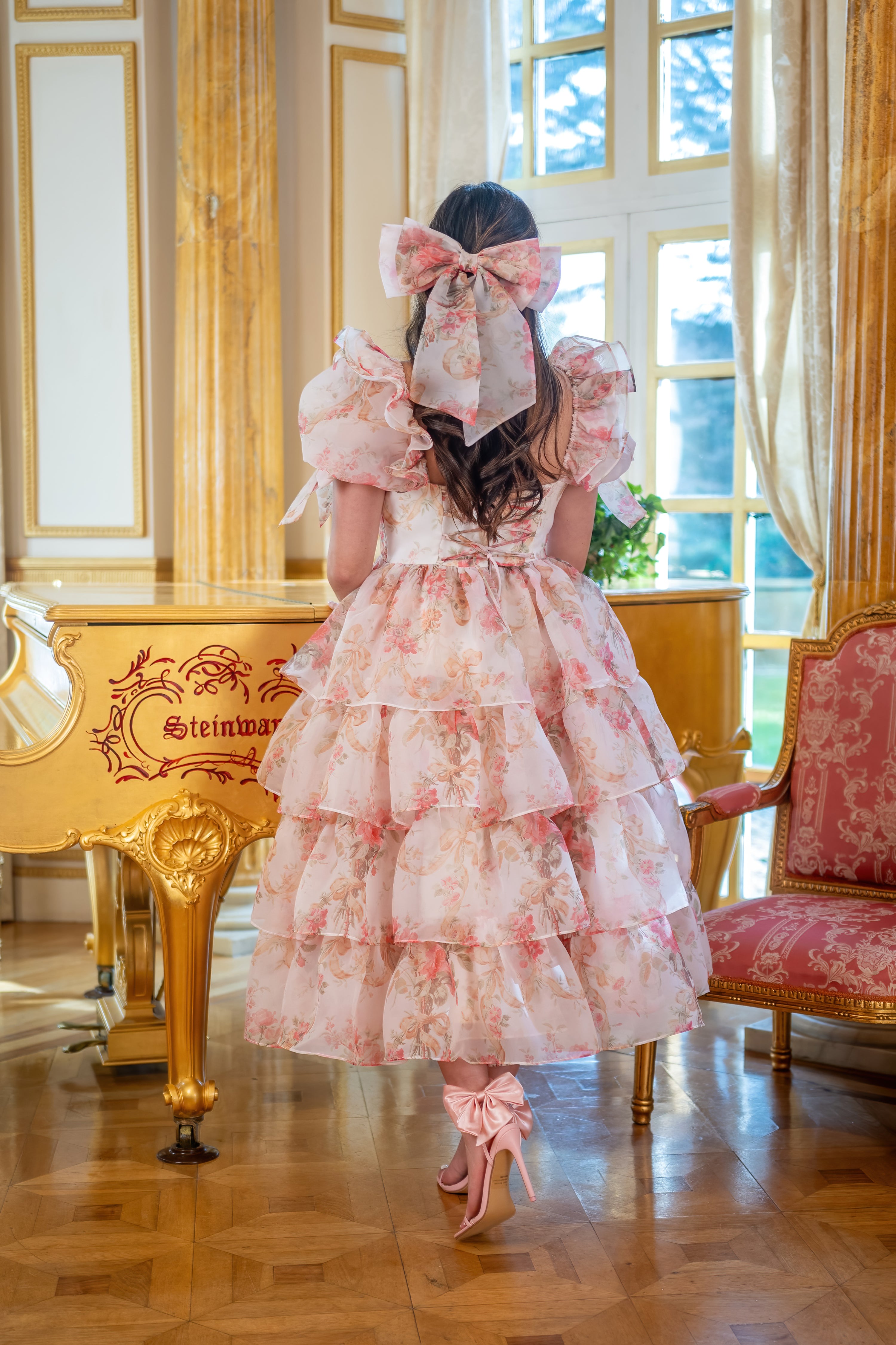 Venetia Dress in Pink/Wisteria