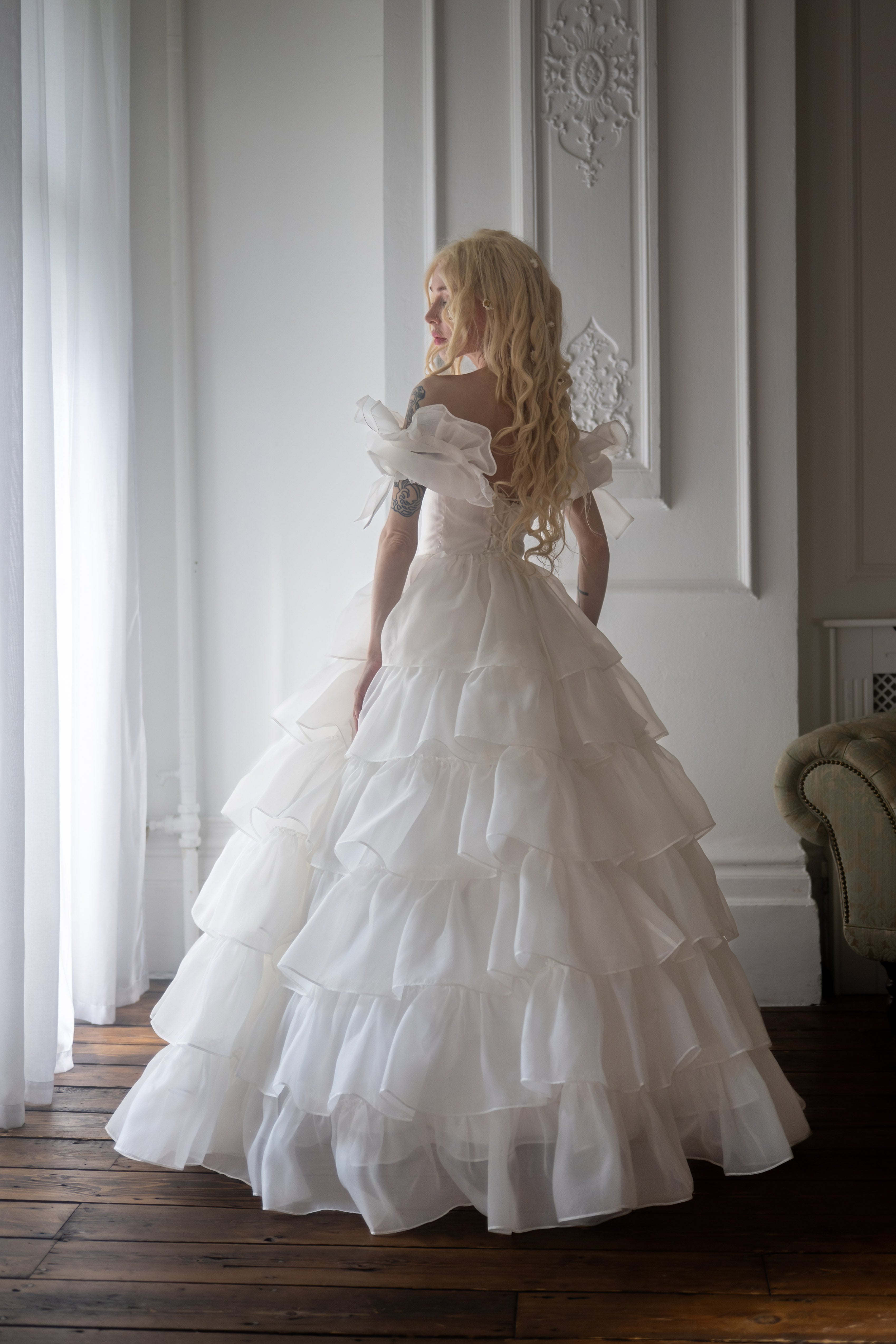 White Swan Debutante Gown
