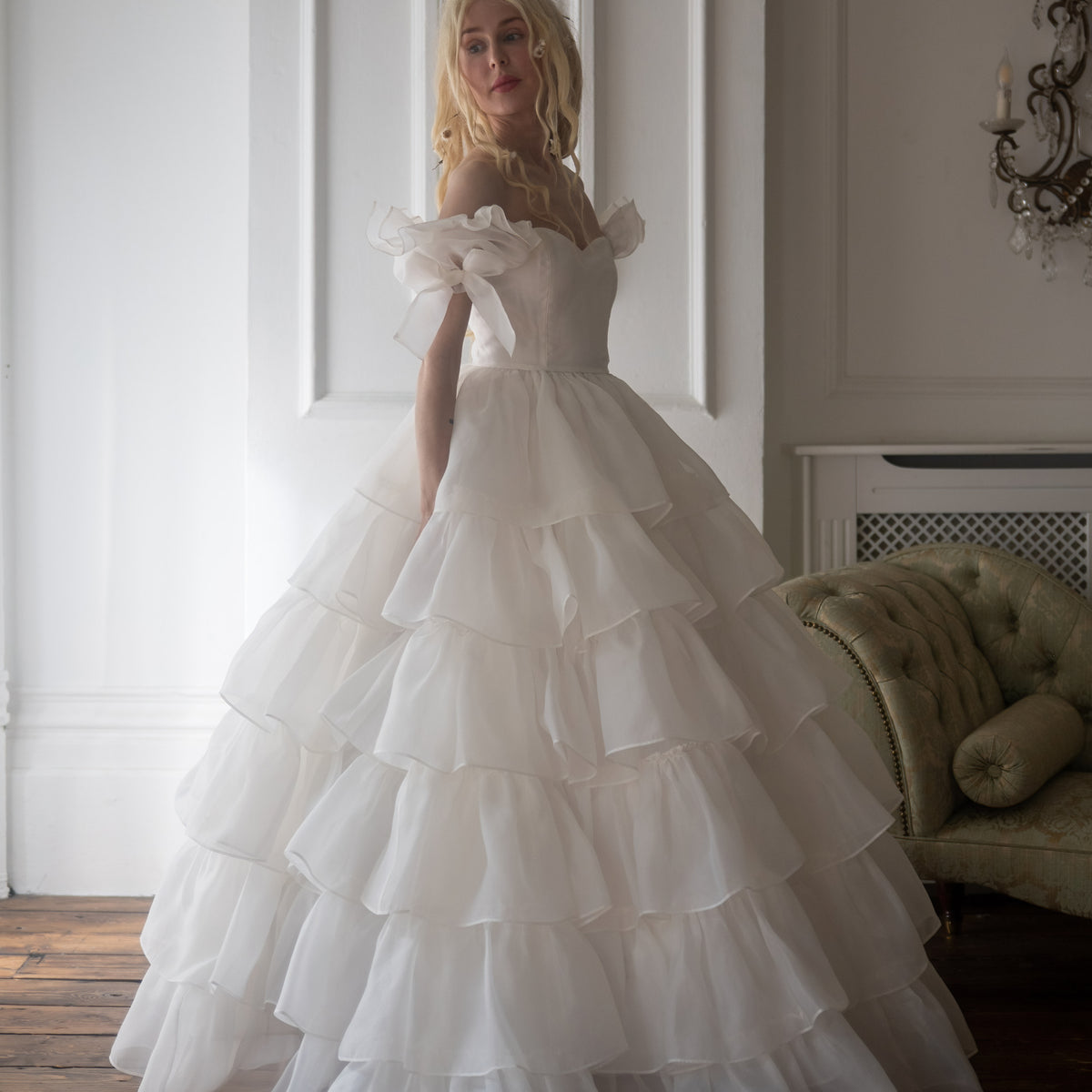 White Swan Debutante Gown