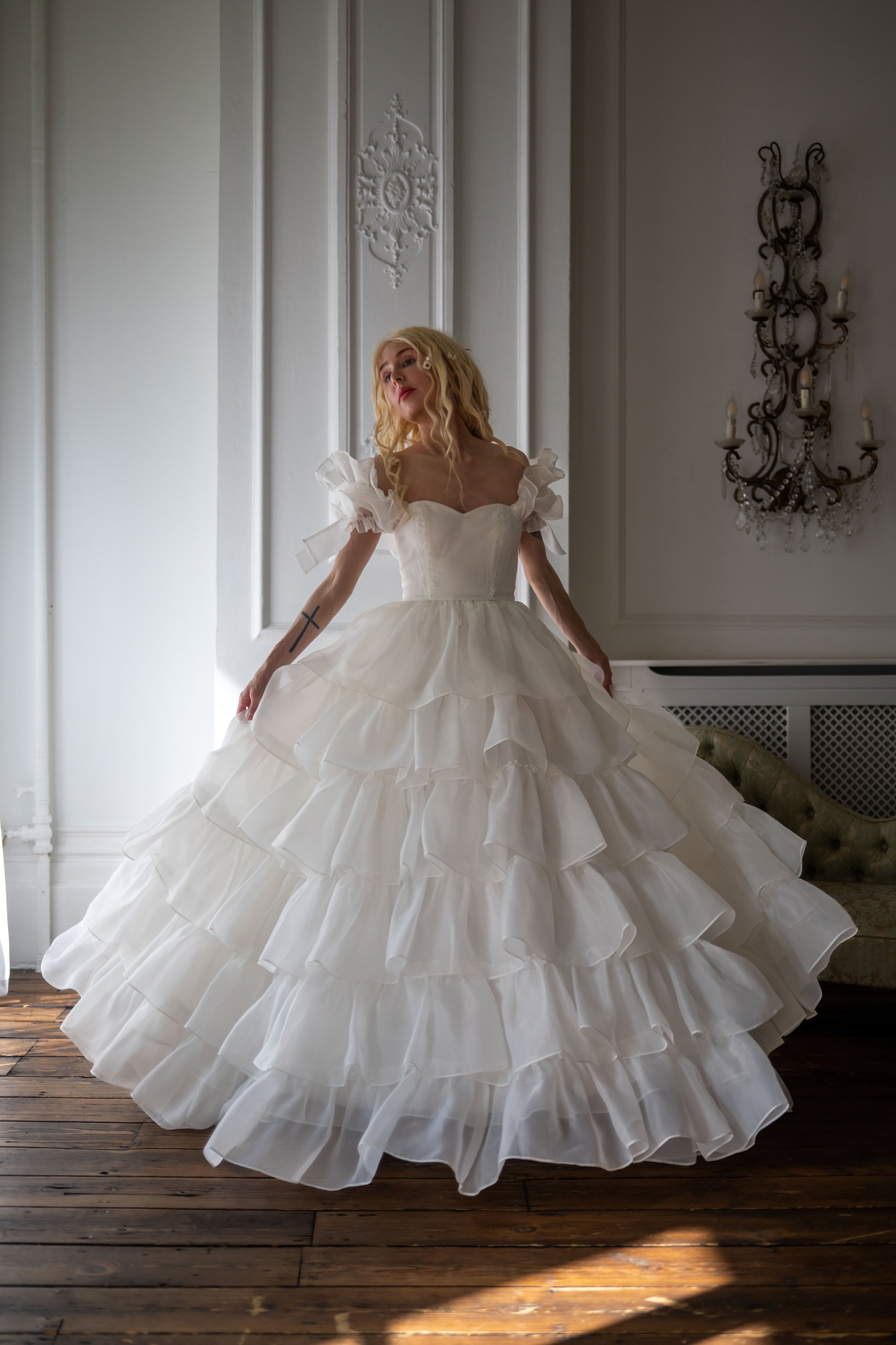 White Swan Debutante Gown