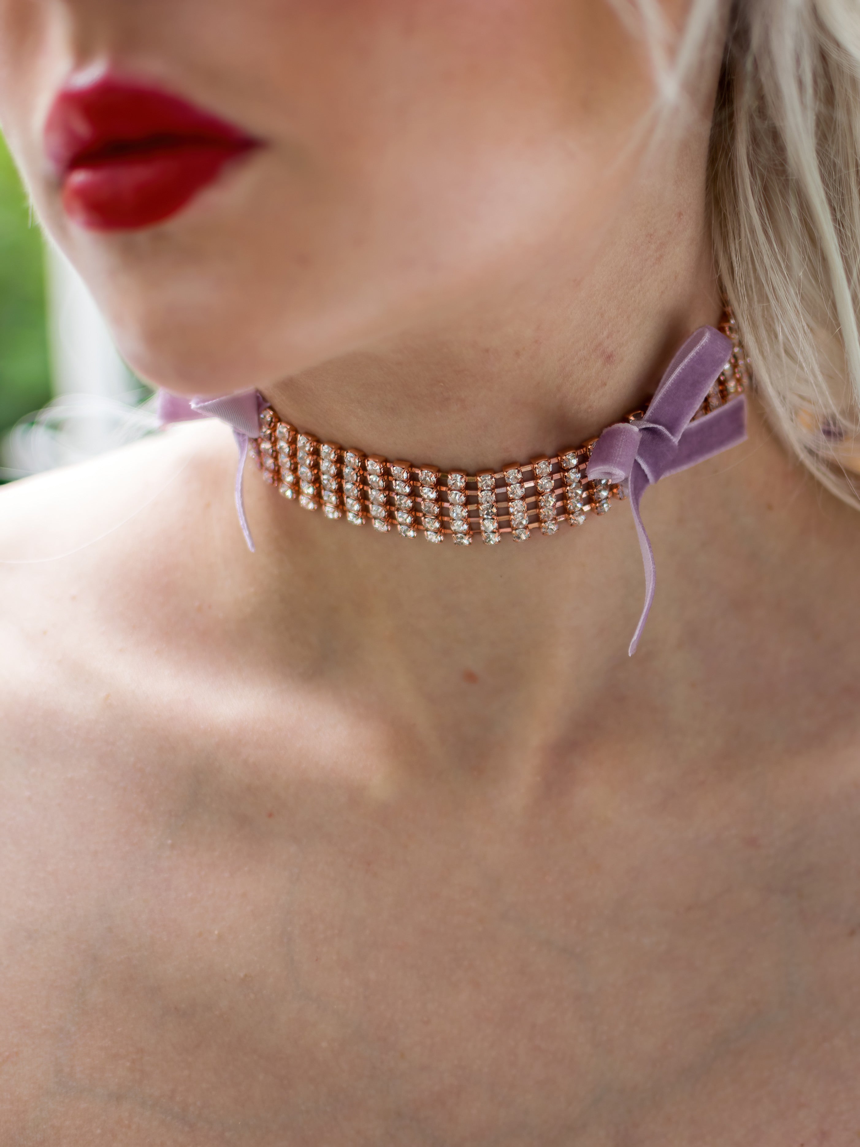 Mademoiselle Rose Choker Necklace