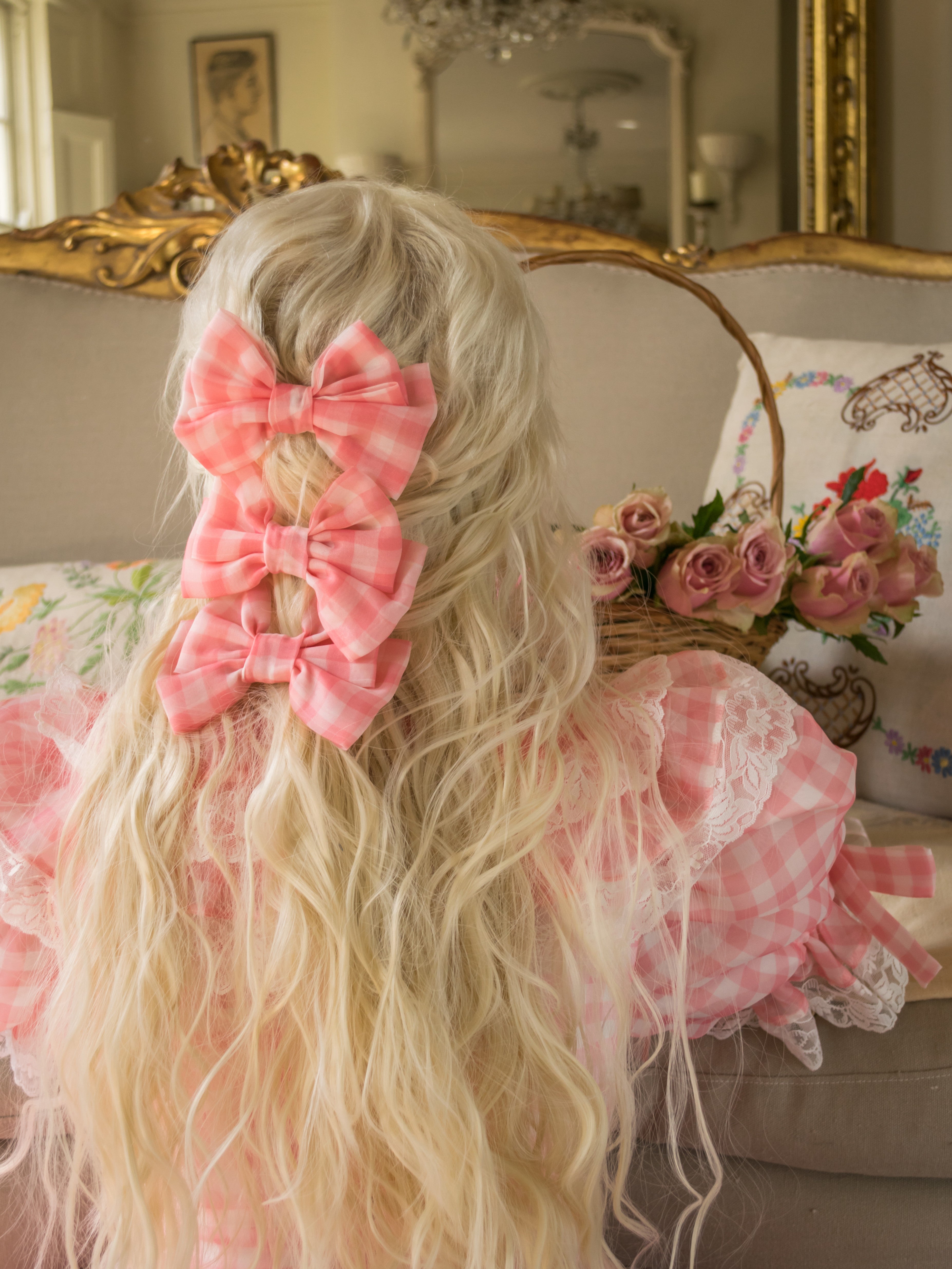 Cotton Candy Dolly Bow